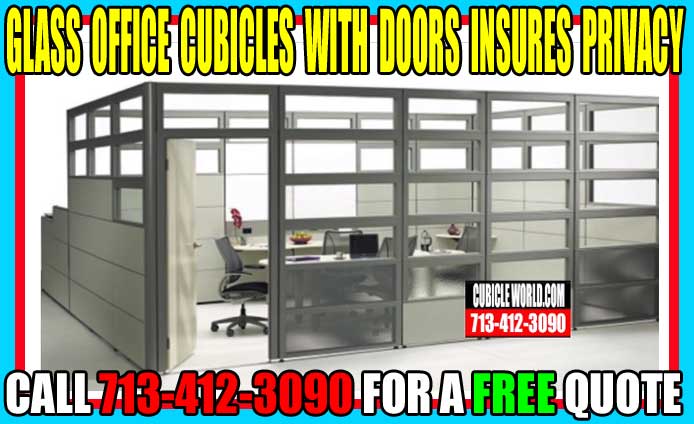 Glass Office Cubicles With Doors On Sale Now. Cubicles For Sale Near Me! Galveston, Texas