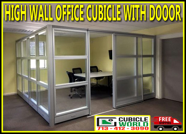 High Wall Office Cubicle With Door By Cubicle World
